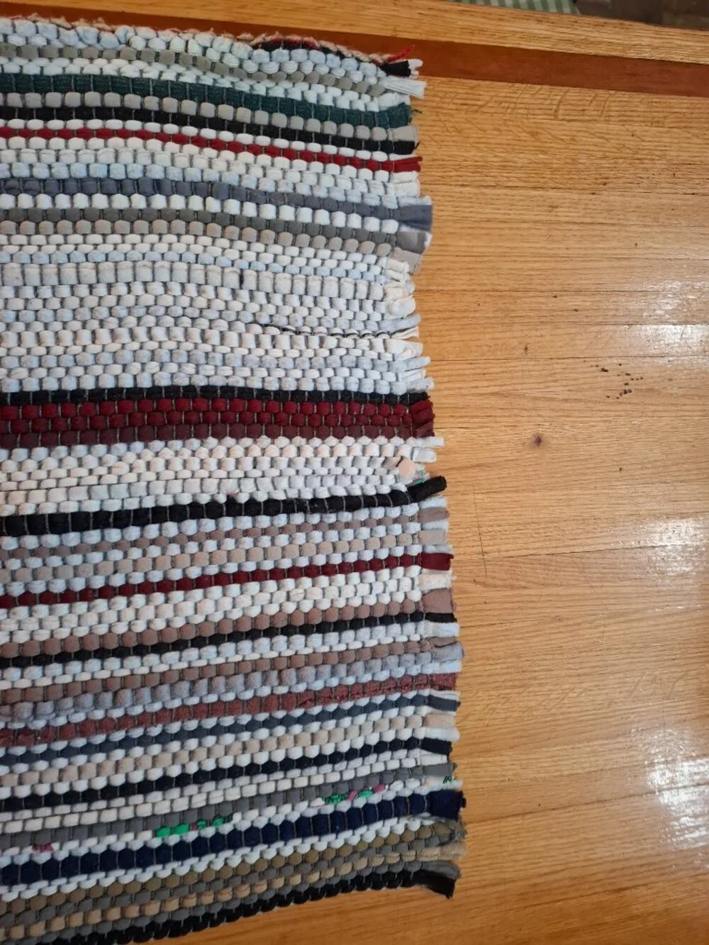 2 Vintage Woven Scatter Throw Rugs Grandma's House Farmhouse
